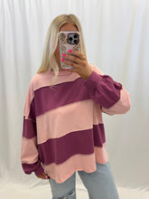 Load image into Gallery viewer, Pink Macaron Oversized Top
