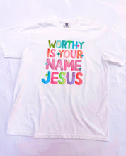Load image into Gallery viewer, Worthy Is Your Name Jesus Graphic Tee

