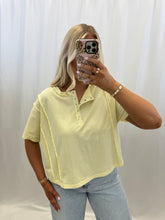 Load image into Gallery viewer, Sunwashed Pastels Top YELLOW
