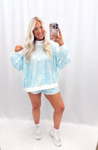 Load image into Gallery viewer, Blue Camo Oversized Mockneck
