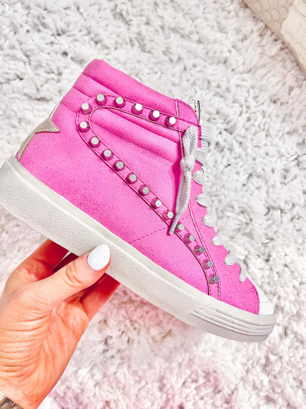 Pink Metallic SHUSHOP Sneakers