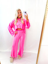 Load image into Gallery viewer, Neon Chic Bucketlist SET (flare pants + hooded pullover)
