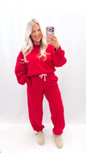 Load image into Gallery viewer, Star Snuggle SWEATPANTS RED
