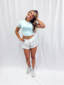 Moving Cute Athletic Shorts FLORAL