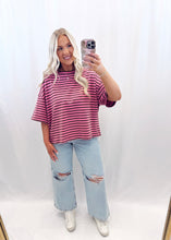Load image into Gallery viewer, Pastel Tides Top CHOCO/PINK
