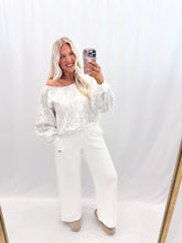 Load image into Gallery viewer, Camo Couture Slouchy Pullover - WHITE CAMO
