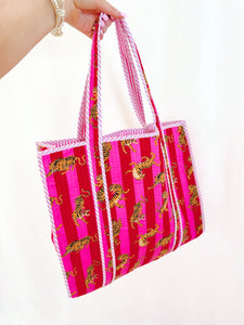 Pink/Red Tiger Tote