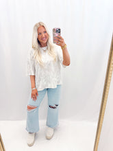 Load image into Gallery viewer, Confidently Camo Ribbed Oversized Tee - WHITE CAMO💖 1 small &amp; 1 medium left
