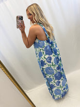 Load image into Gallery viewer, Charleston Bloom Dress BLUE
