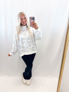 Cozy Camo Mockneck Pullover