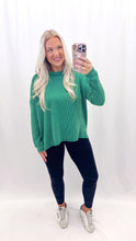 Load image into Gallery viewer, Easy Living Ribbed Top K GREEN
