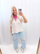 Load image into Gallery viewer, Weekend In Color Top PINK/GREEN💖 1 medium &amp; 1 large left
