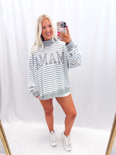 Load image into Gallery viewer, Striped Mama Mockneck💖 2 S/M left!

