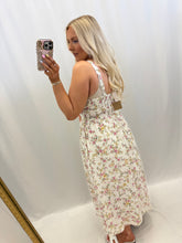 Load image into Gallery viewer, Lacey Rosette Dress IVORY
