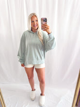 Load image into Gallery viewer, Slouchy Season Hoodie SAGE
