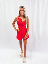 Load image into Gallery viewer, Red Charm Romper💖 1 small, 1 medium, &amp; 1 large left
