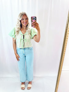 Laced In Love Blouse💖 2 smalls left