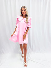 Load image into Gallery viewer, Coquette Cowgirl Denim Dress PINK
