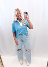 Load image into Gallery viewer, Weekend In Color Top BLUE💖 small &amp; medium left
