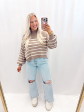 Load image into Gallery viewer, Stroll Through November Sweater MOCHA/CREAM
