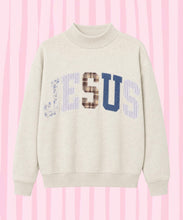 Load image into Gallery viewer, Jesus Blue Multi Mockneck
