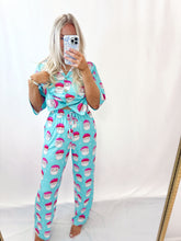Load image into Gallery viewer, Blue Santa PJ Set (top + pants)💖 1 XL left

