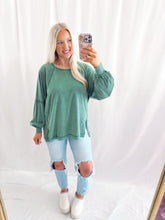Load image into Gallery viewer, Fall Chill Basic Top GREEN
