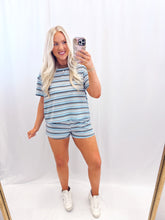 Load image into Gallery viewer, Casually Striped SET BLUE💖 2 smalls &amp; 1 medium left
