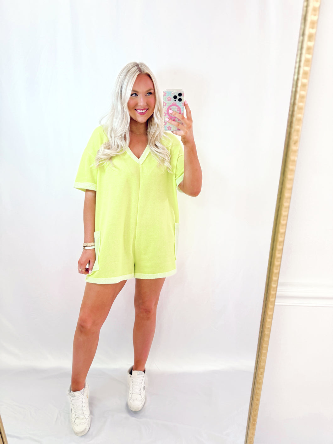 Lime Mist Romper