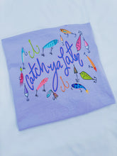 Load image into Gallery viewer, Fun Fishing Lures Graphic Tee (CROPPED OR FULL LENGTH)
