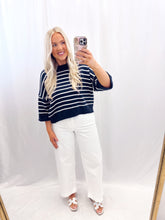 Load image into Gallery viewer, Summer In The USA Top NAVY
