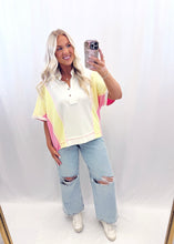 Load image into Gallery viewer, Bright Side Top PINK/YELLOW💖 1 medium left
