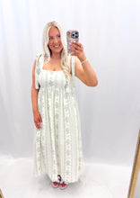 Load image into Gallery viewer, Floral Keepsake Dress SAGE
