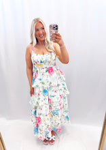 Load image into Gallery viewer, Twirl In Bloom Dress WHITE

