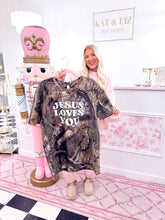 Load image into Gallery viewer, JESUS LOVES YOU CAMO TEE!! (Kat &amp; Liz Custom!) Black Friday Special Price💖
