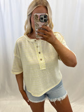 Load image into Gallery viewer, Cabana Striped Top YELLOW
