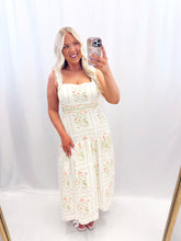 Load image into Gallery viewer, Pastel Petals Dress IVORY
