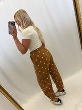 Load image into Gallery viewer, Brown Dot Joggers
