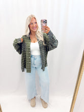 Load image into Gallery viewer, Cozy In Plaid Flannel Shacket
