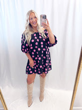 Load image into Gallery viewer, Polka Dot Party Dress BLACK/PINK
