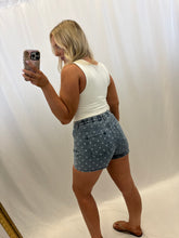 Load image into Gallery viewer, Dotty Denim Shorts
