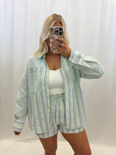Load image into Gallery viewer, Sherbet Sands SET (top + shorts) GREEN/BLUE
