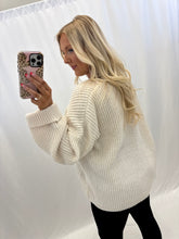 Load image into Gallery viewer, Snuggled Up Sweater CREAM
