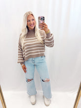 Load image into Gallery viewer, Stroll Through November Sweater MOCHA/CREAM

