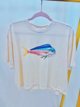 Load image into Gallery viewer, Catch Ya Later Mahi Cropped Graphic Tee

