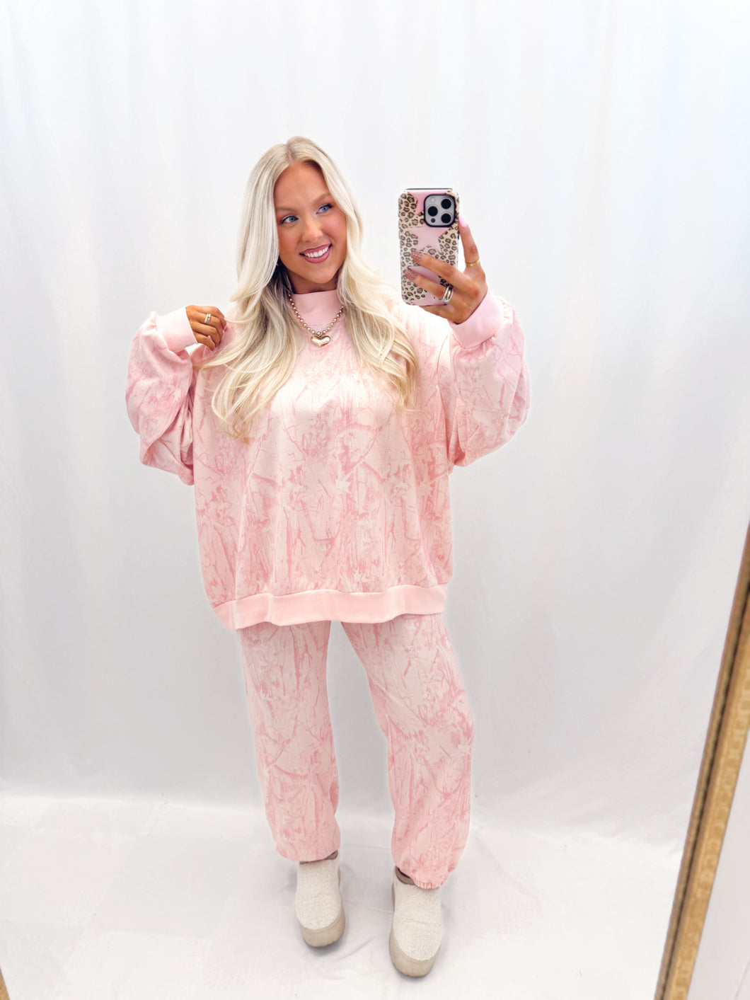 Backwoods Barbie Mockneck - L PINK CAMO