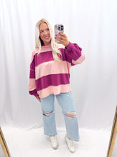 Load image into Gallery viewer, Pink Macaron Oversized Top
