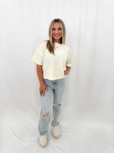 Load image into Gallery viewer, On The Daily Washed Tee CREAM
