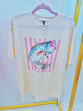 Load image into Gallery viewer, Striped Reel Good Day Bass Graphic Tee
