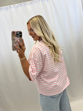 Load image into Gallery viewer, Pastel Tides Top PINK/WHITE💖 2 smalls left

